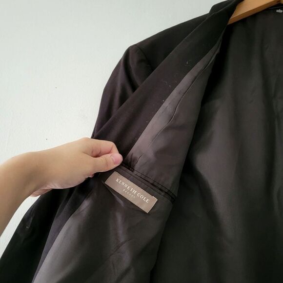 Black Suit Coat Kenneth Cole Select Large Formal - Picture 6 of 7